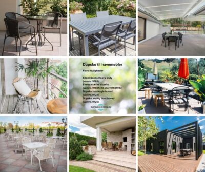 Skån terrassegulvet med dupsko